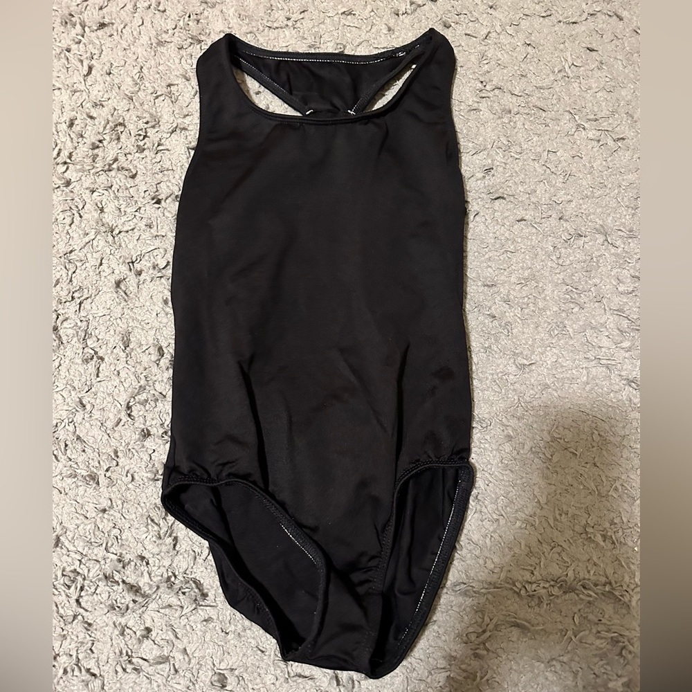 Black tank leotard